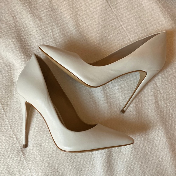 Aldo white leather stiletto heel - Picture 5 of 6